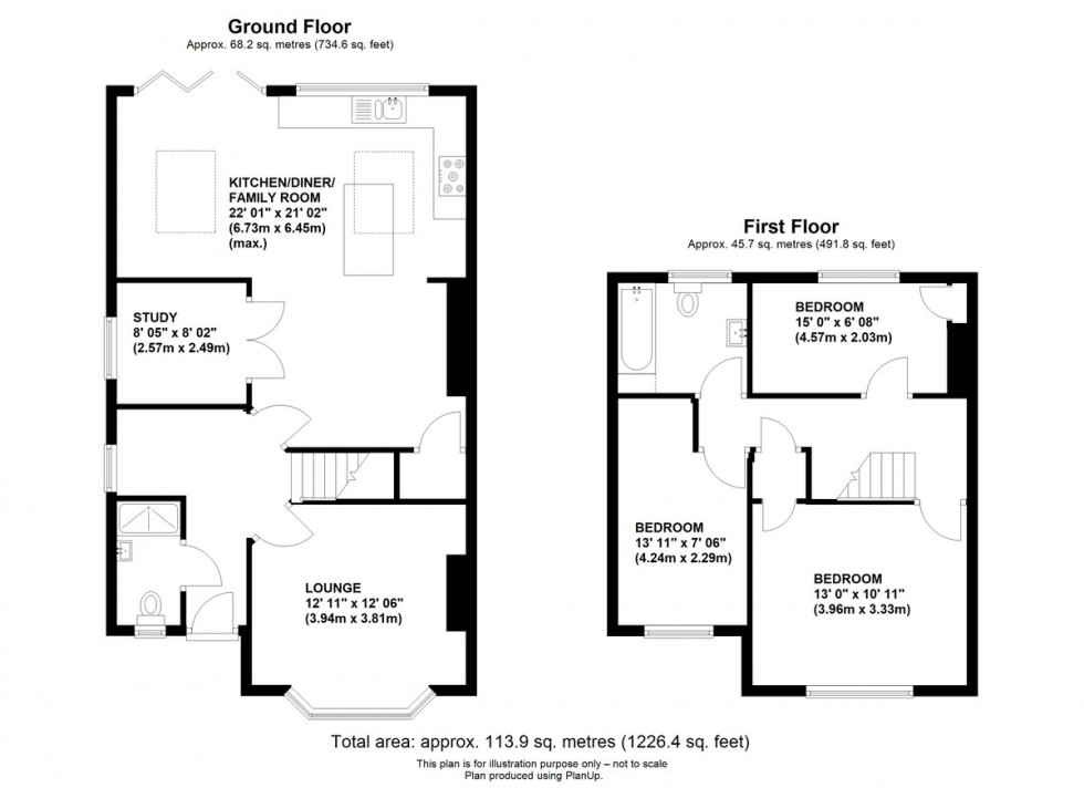 Floorplan for Poverest Road, Orpington