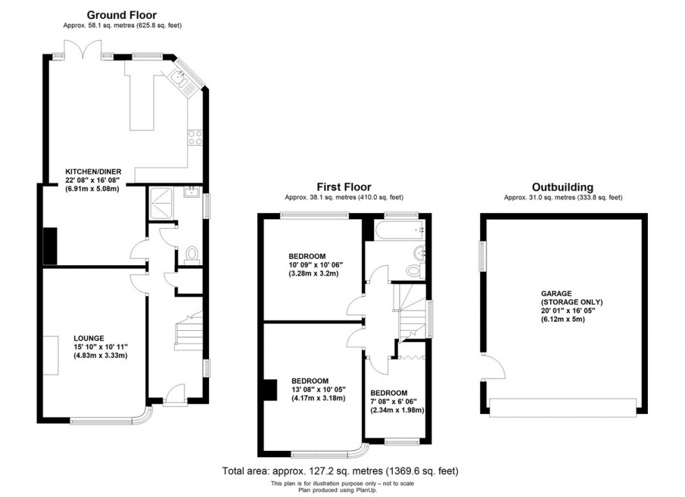 Floorplan for Lodge Crescent, Orpington