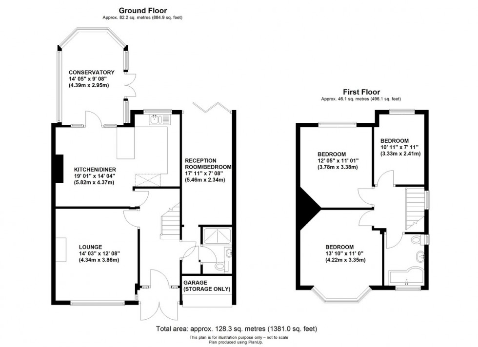 Floorplan for Vinson Close, Orpington