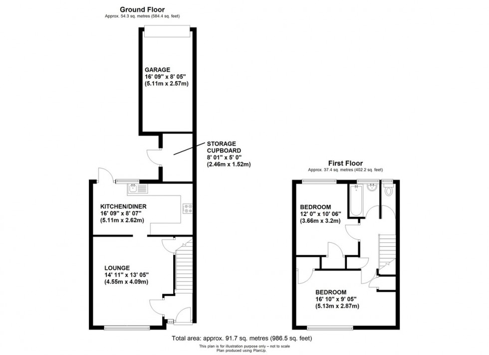 Floorplan for Stowting Road, Orpington