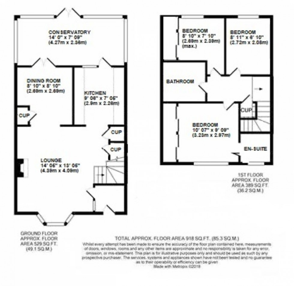 Floorplan for Gardiner Close, Orpington