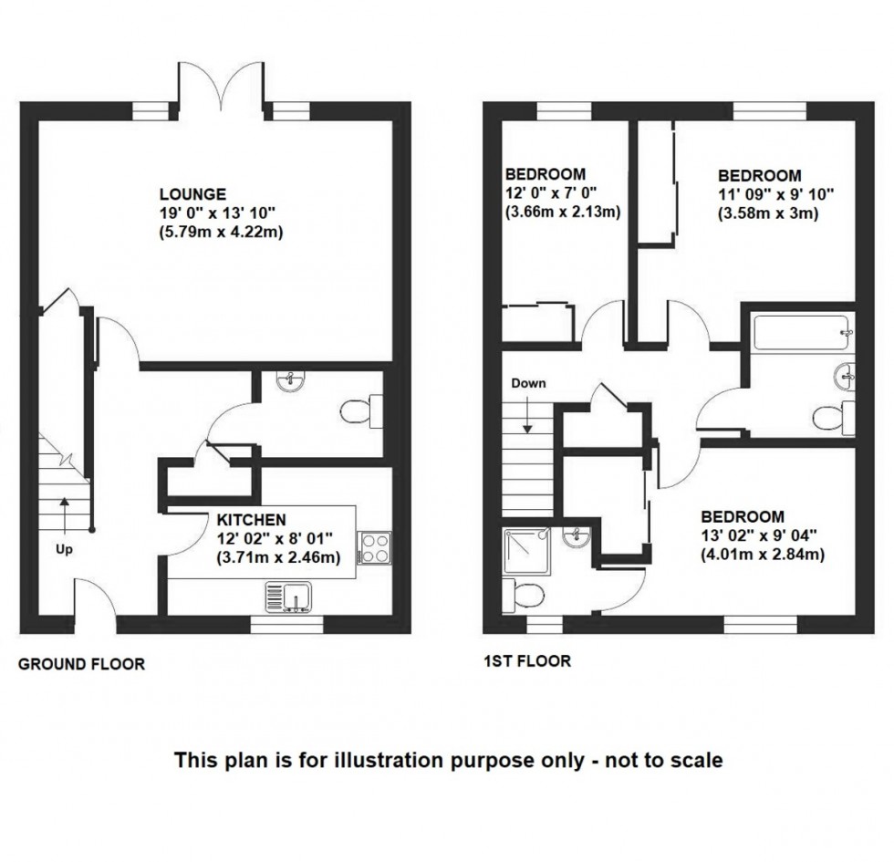 Floorplan for Blackthorn Grove, Orpington