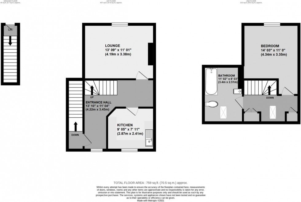 Floorplan for High Street, Green Street Green