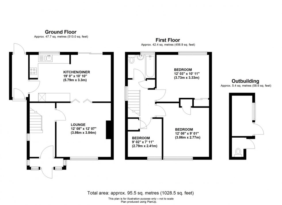Floorplan for Stowe Road, Orpington