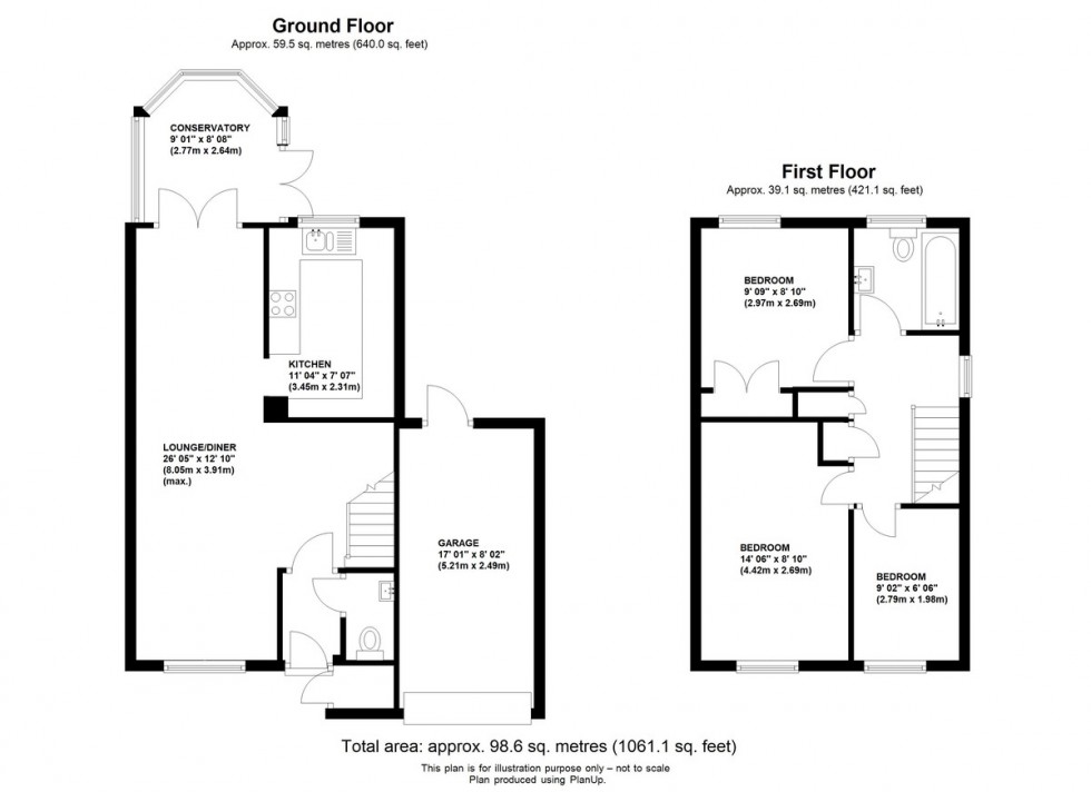Floorplan for St. Josephs Close, Orpington