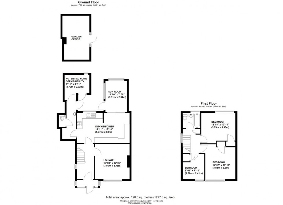 Floorplan for Stowe Road, Orpington