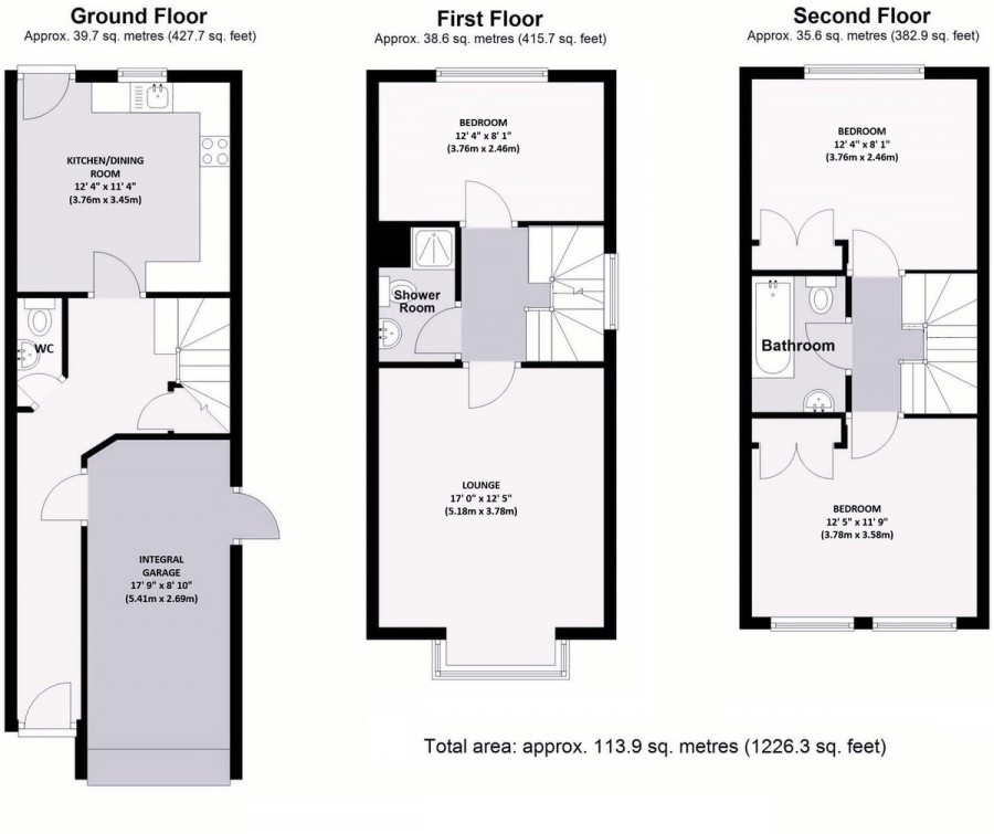 Floorplans For Liberty Mews, Orpington