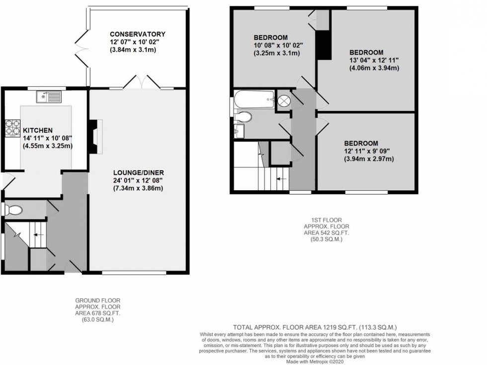 Floorplan for Ravensbury Road, Orpington