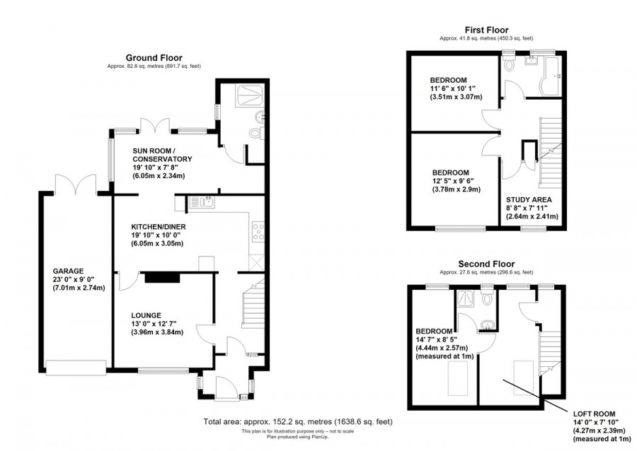 Floorplans For Oakdene Road, Orpington