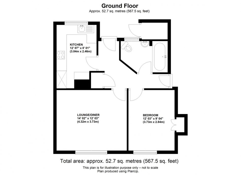 Floorplan for The Avenue, St. Pauls Cray, Orpington