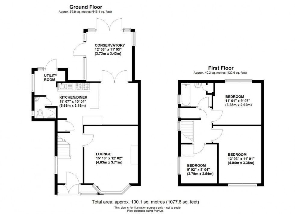 Floorplan for Hillcrest Road, Orpington