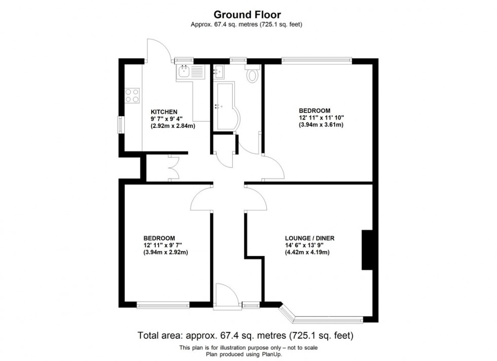 Floorplan for Valley Road, Orpington