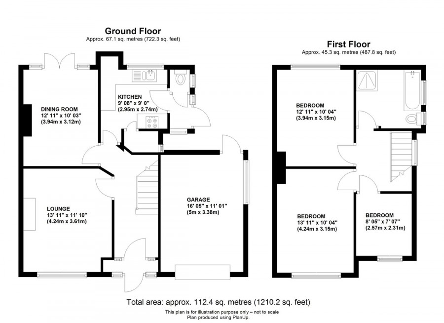 Floorplans For Roseberry Gardens, Orpington