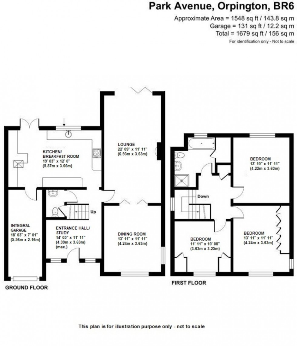 Floorplan for Park Avenue, Orpington