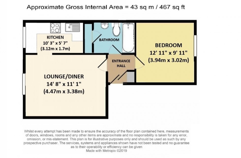 Floorplan for Bournewood Road, Orpington