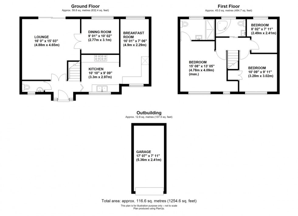 Floorplan for April Close, Orpington